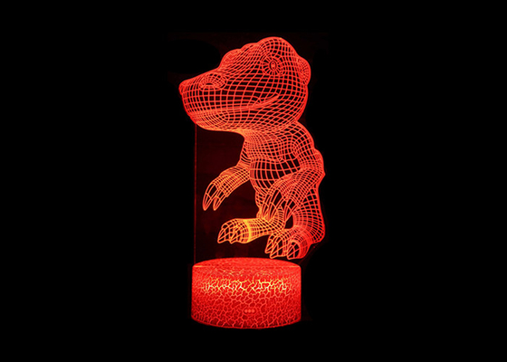 Licht van de de Lamp Acrylnacht van de hoog rendement 3D Optische illusie voor Woonkamer