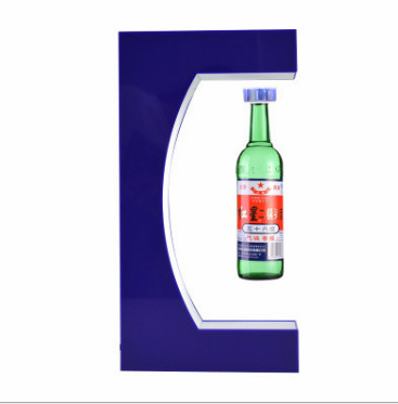 De Tribune van de de Magnetische Levitatievertoning van de wijnfles 360 Graad Acryl Roteren