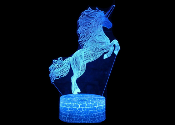 Unieke 3D Acryl het LEIDENE Nacht Lichte Creatieve Denken 3D Optische illusie LEIDENE Lamp