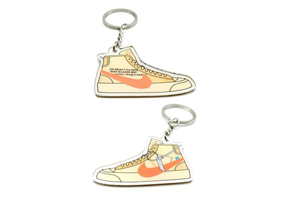 De laser sneed Acryl van de het Puntdouane van Keychain Decoratieve Acryl de Sleutelringen Goede Hardheid