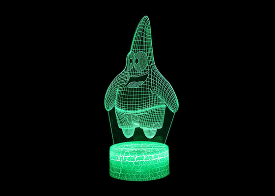 Energie - besparings 3D Acryl LEIDENE Nacht Lichte 7 Kleuren die voor Bardecoratie opvlammen