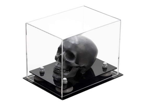 UV Bestand Naar maat gemaakte AcrylVitrine voor Collectibles-Zijdedruk
