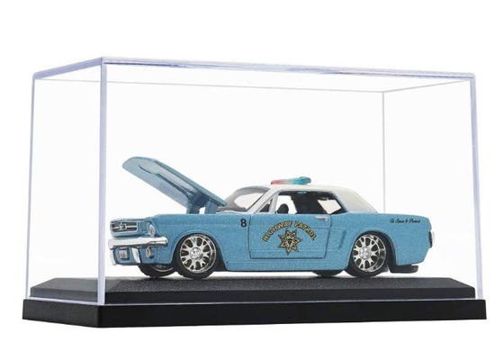 De transparante Naar maat gemaakte Acryldozen ontruimen Plastic Volledig Geassembleerde Vitrines