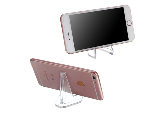 De transparante Acryl Mobiele Tribune van de Telefoonvertoning, Duidelijke Acrylschildersezeltribune