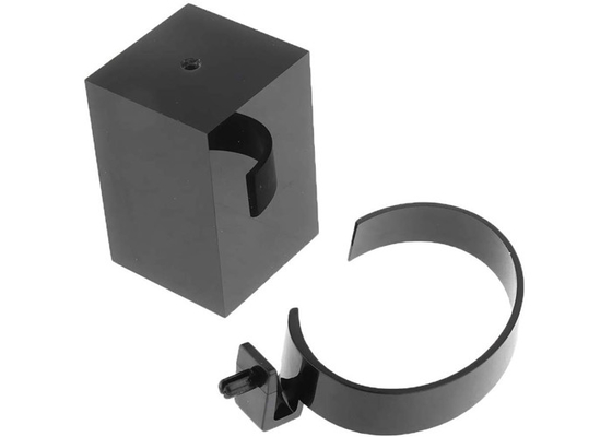 De Vertoningstribune Lichtgewicht 2“ Ronde X 4“ H zwarte van het Transparantie Acrylhorloge