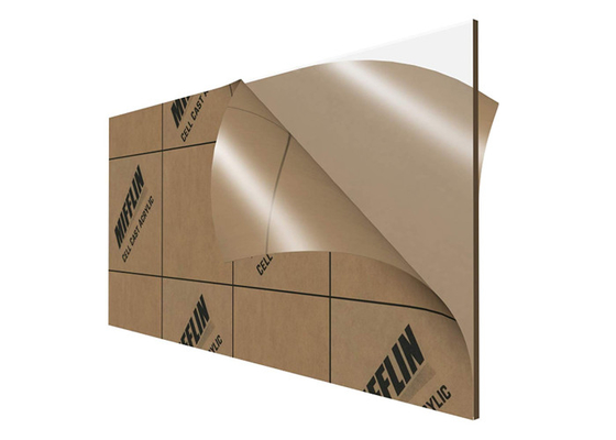 Materiële van het de Spiegelblad van Pmma Acryl de Spiegelcomités Lichtgewicht UVweerstand