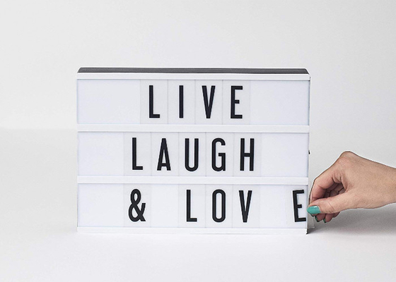 DIY Gepersonaliseerde Bioskoop Lichte Vakje LEIDEN Licht op Berichtvakje voor Huisdecor