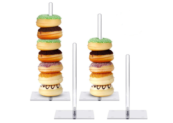 Multi de Tribunehouder van Functie Duidelijke Acrylcupcake voor de Partij van de Huwelijksverjaardag