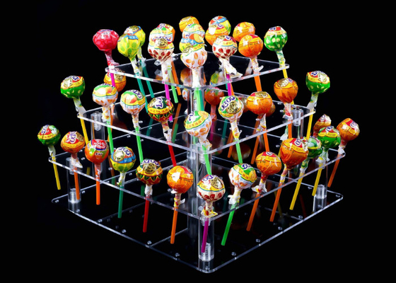 Giftige Vrije Tribune 56 van de 4 Rij Duidelijke Acrylcake de Cakehouder van de Gatenlolly