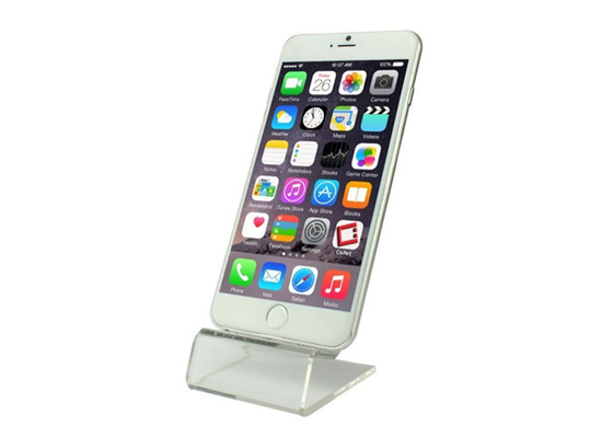 De duidelijke Acryl Mobiele Tribune van de Telefoonvertoning Plastic Celtelefoon Minitribunehouder