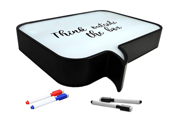 12 witte Acryl LEIDENE Lichte Vakje Vierkante Toespraakbel Lightbox met USB-Kabel