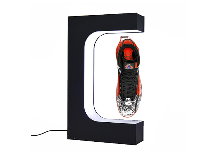 Schoenen/de Vertoningstribune van de Bol Magnetische Levitatie 360 Graad die Zwarte Kleur roteren