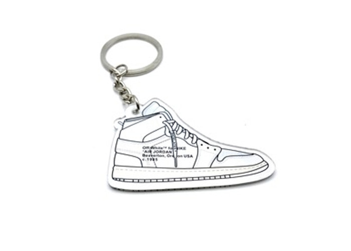 De laser sneed Acryl van de het Puntdouane van Keychain Decoratieve Acryl de Sleutelringen Goede Hardheid