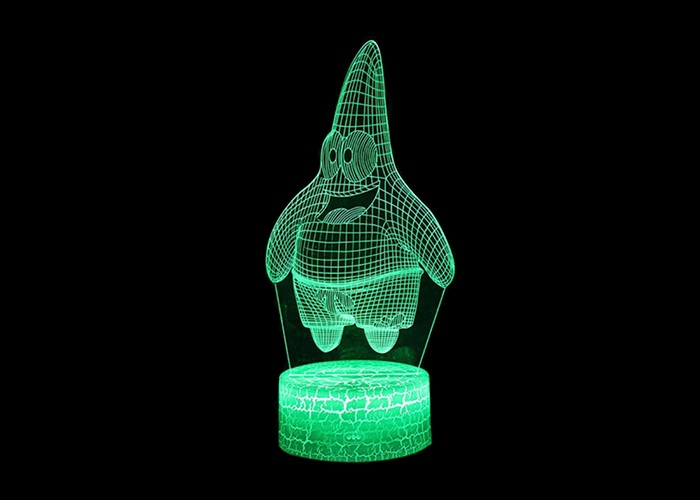 Energie - besparings 3D Acryl LEIDENE Nacht Lichte 7 Kleuren die voor Bardecoratie opvlammen