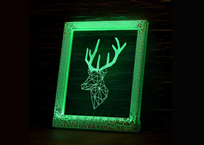 Van 3D LEIDENE van het huisdecor het Licht Lampnacht met Ver Controlemechanisme Acryl Materieel Comité