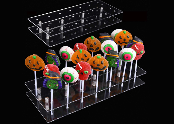 20 van de de Vertoningstribune van de gaten de Acryllolly Houder van de de Cake Pop Tribune voor Partijdecoratie